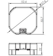 Elektr. Multi Konverter DC HY 8W 1-10V/switch-dim
220-240V / D=53 H=22 IP20 - Image 2