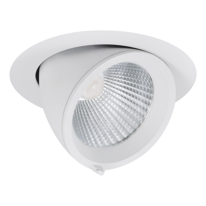 Einbaustrahler schwenk-ausziehbar LED 20W-30W 36°  weiss
DC 3000K CRI90 D=140mm / IP20