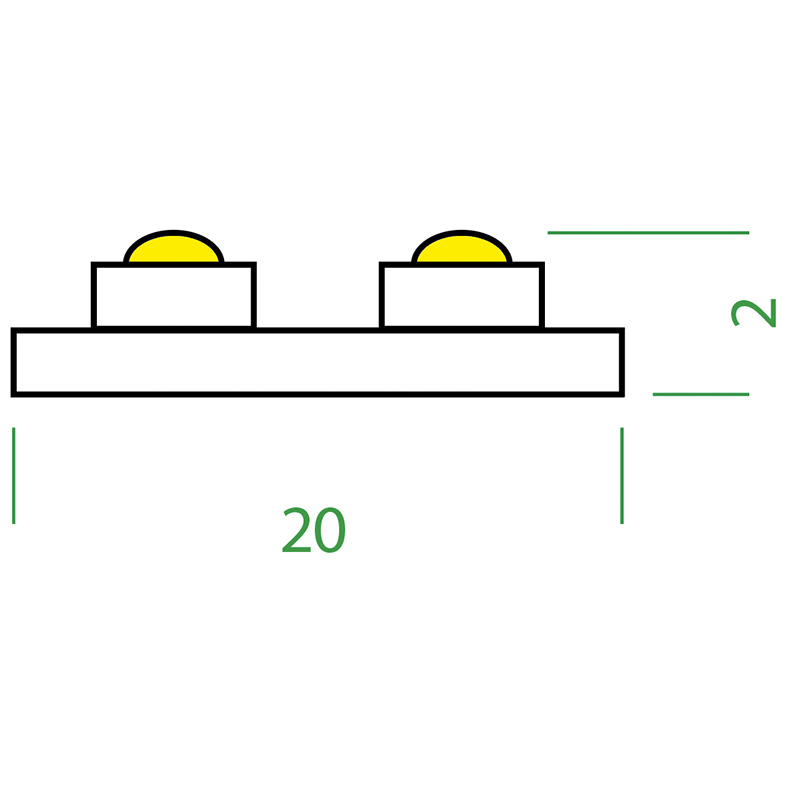 LED-Strip Flex 24V 36W/m 120° warmweiss
24V SMD 2700K 2520lm/m B=20mm H=2mm - Image 2