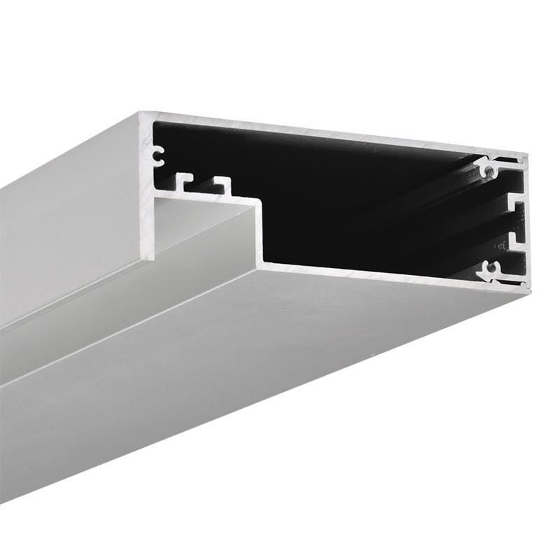 Aluminium Wandanbau-Profil Mirror  Alu
L=2500mm H=27.5mm T=80mm / IP20