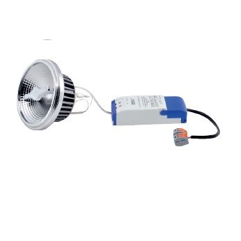 AR111 LED DTW Modul 15W/350mA 2000-3000°K 36* alu
DC 350mA 855lm RA98 D=111 ET=70 / IP20 - Image 3