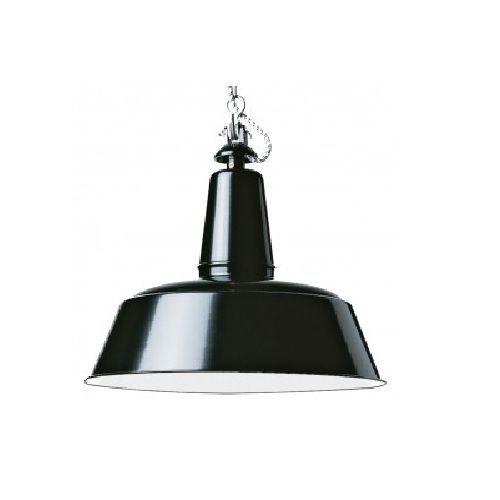 Hängeleuchte Berlin 500 tiefschwarz, innen weiss
240V E27 1x100W / D:500mm L:1500mm