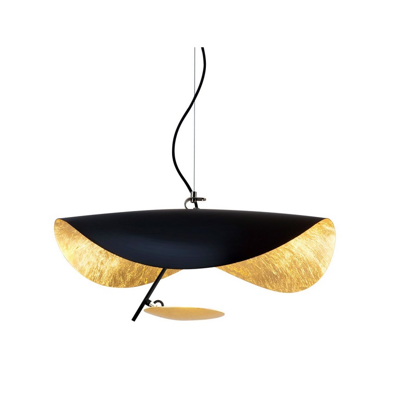 Hängeleuchte Lederam Manta S1 17W/2700K schwarz-gold
230V/1700lm 2700K D=60 H=350mm