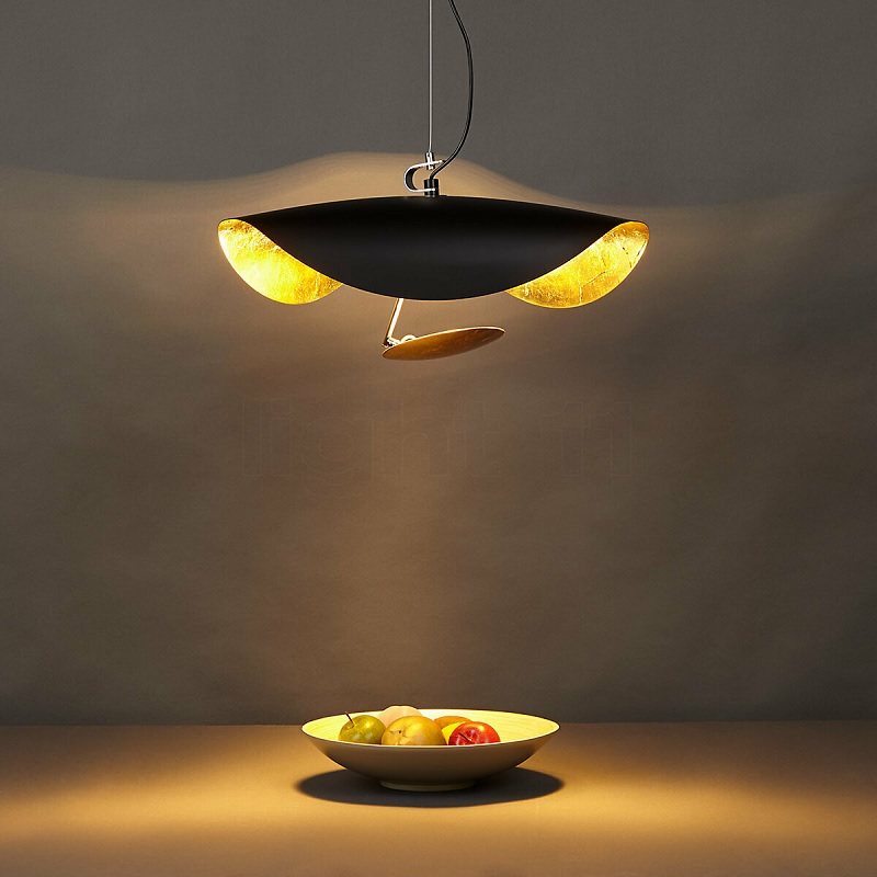 Hängeleuchte Lederam Manta S1 17W/2700K schwarz-gold
230V/1700lm 2700K D=60 H=350mm - Image 3