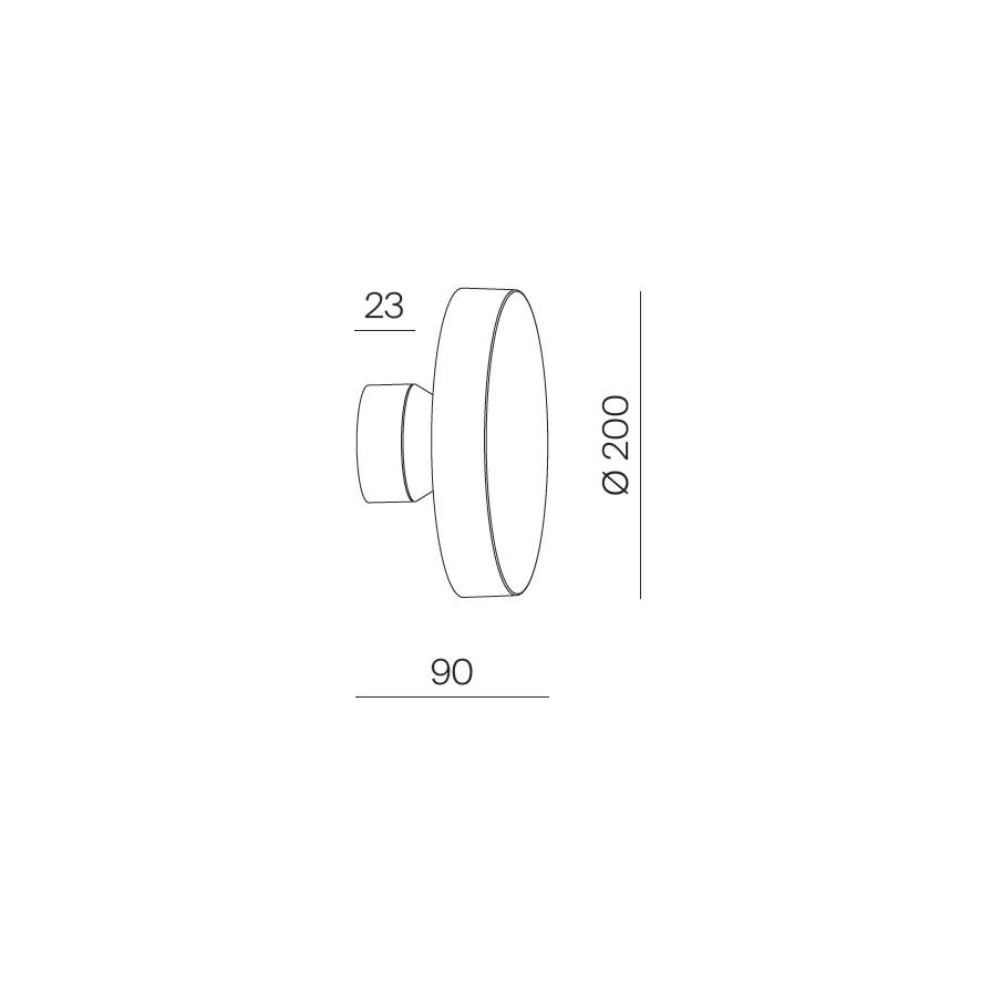 Wandleuchte Moonlight D=200 Led 15W antrazit
240V/ 3000K 1050lm D=200 T=90mm / IP65