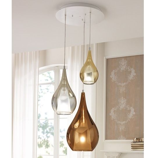 Hängeleuchte ZOE Metallic Glass kupfer
230V 3W G9 D=16 H=28cm IP20