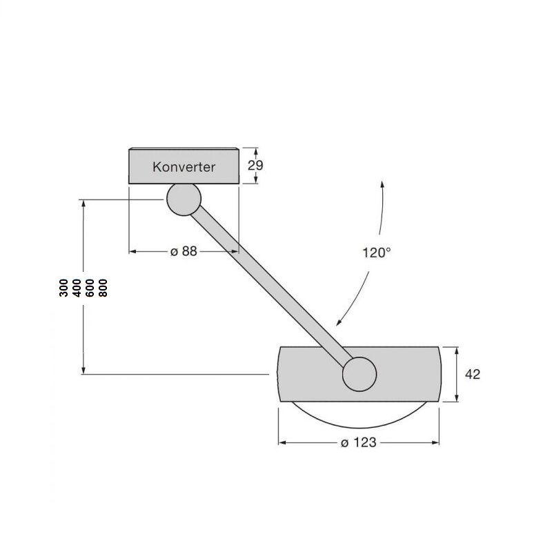 Deckenl. SENTO E soffitto doppio LED 30cm chrommatt
230V max 2x26W, 3000K - Image 2