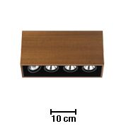 Aufbauleuchte Compass Box S 4x35W/12V GX5.3 alu
12V/GX5.3/4x35W/60°