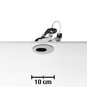 Einbaustrahler Compass Adejustable 50W 12V weiss
GX5.3 max 50W D=90