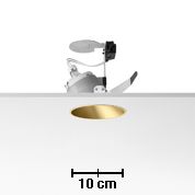 Einbaustrahler Easy Kap fixed 50W gold
GX5.3 max 50W D=105 12V