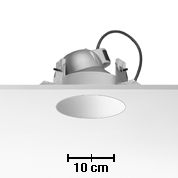 Einbauleuchte Kap 145 Wall-Washer weiss
12V/GY6.35/ 100W/ Halogen