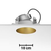 Einbaustrahler Kap Wall-Washer 75W gold
GY6.35 max 100W 12V  D=145