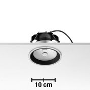 Einbaustrahler Wan Downlight 50W 12V grau glänzend
GY6.35 max 50W D=120