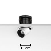 Einbaustrahler PURE 1 Downlight 50W 12V weiss
GX5.3 50W 12V D=86