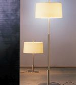 Tischleuchte DIANA Nickel-satiniert/Leine
230V/2xE27 12W/H=78x D=Schirm 40/cm Fuss=25 cm
