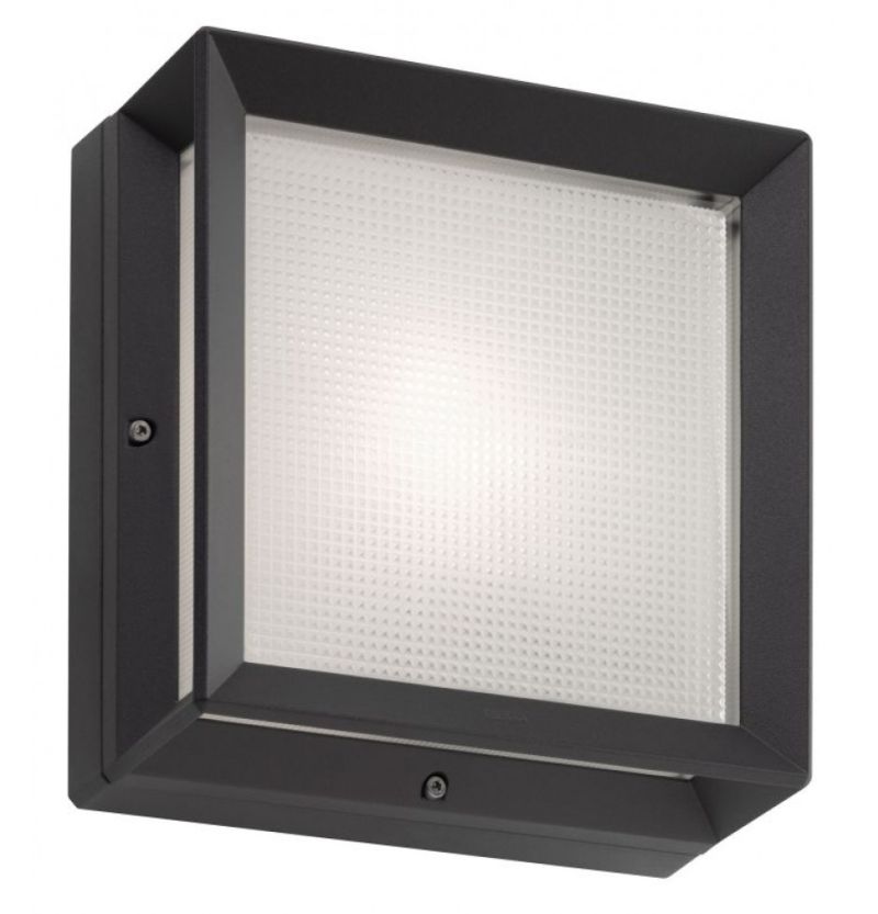 Wand-Deckenleuchte Silber
IP55 75W E27 /220x220x100