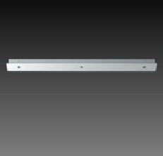 Aufbaugehäuse eckig für 3er Aufbaustrahler weiss
84x560mm h=25mm für M10x1