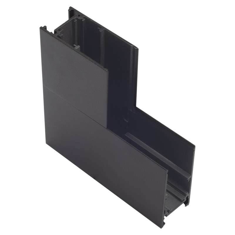 Eckstück 90° VK Stromschiene Magneto schwarz matt
H=52.5 B=26.2mm IP20