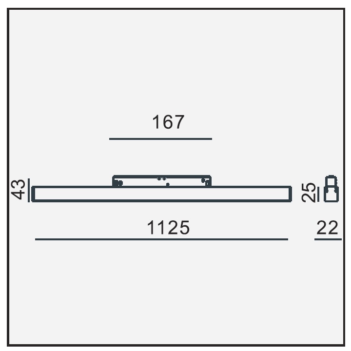 Magneto Schienen-Leiste Led Line 4.0 weiss matt
DC48V 3000K 28W 2786Lm L=1125 B=22 IP20 - Image 2