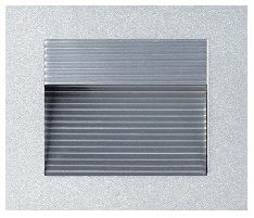 Wand-Einbauleuchte 90x90mm asymmetrisch 20W silberfarbig
12V G4 max.1x20W AS=76x76 ET=30