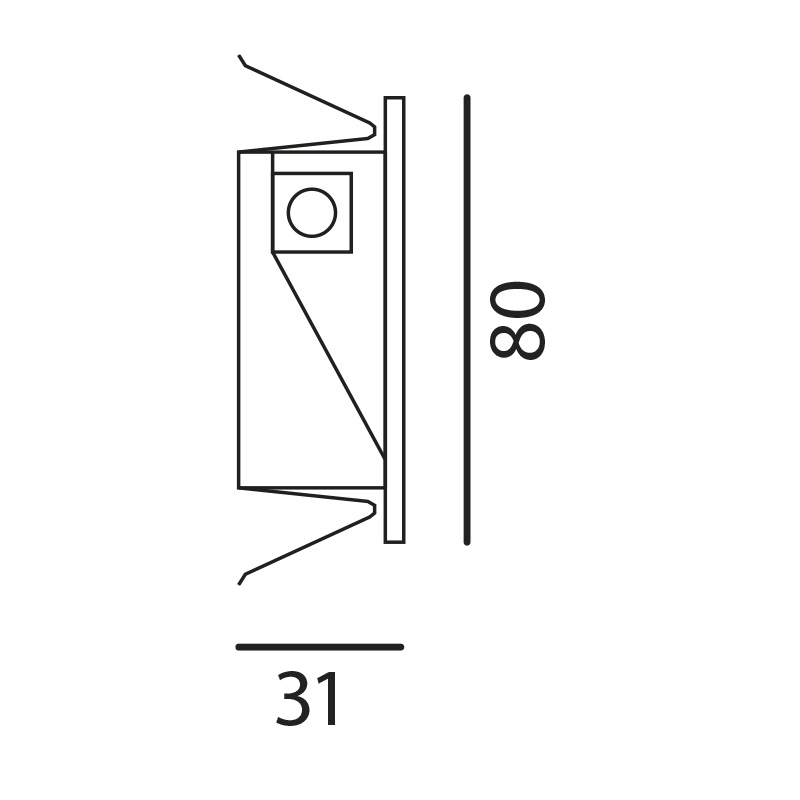 Einbauleuchte 5561 LED 2W 3000K schwarz matt
DC 2W 700mA / 187Lm CRI90 / IP20 - Image 2