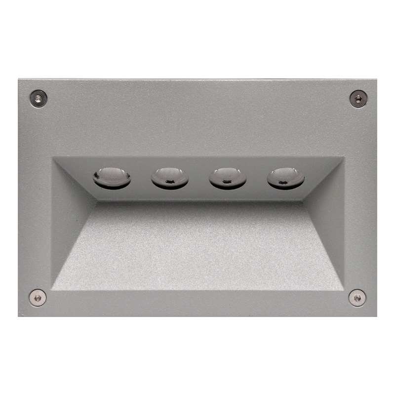 Wandeinbauleuchte 5576 LED 4x1W IP54 antrazit
230V/4x1W 350mA / 2700°K CRI80 Cree Led
