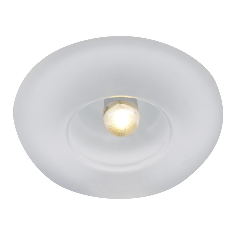 Lichtpunkt aus Glas 60mm weiss / Glas matt
12V G4 / 5-20W  D= 60 As=38 ET=44