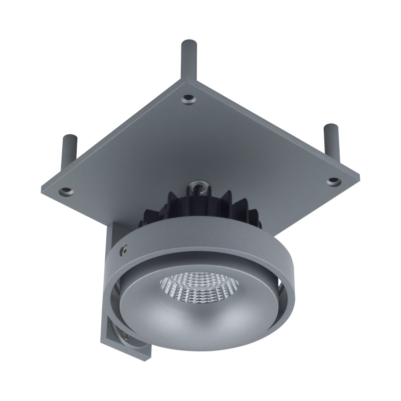 Eb-Strahler randlos 120x120 LED 9.3W 45° silber
240V/ 2700K 705lm CRI90 500mA DC IP20