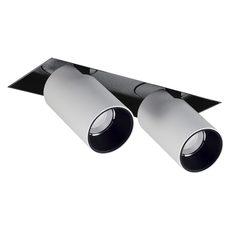Eb-Strahler Tube randlos LED 48° 3000°K weiss
DC 500mA 2x9.3W 2x705lm CRI90 7 IP20