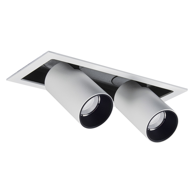 Eb-Strahler Tube due LED 48° 2700°K schwarz
DC 500mA 2x9.3W 2x705lm CRI90 7 IP20