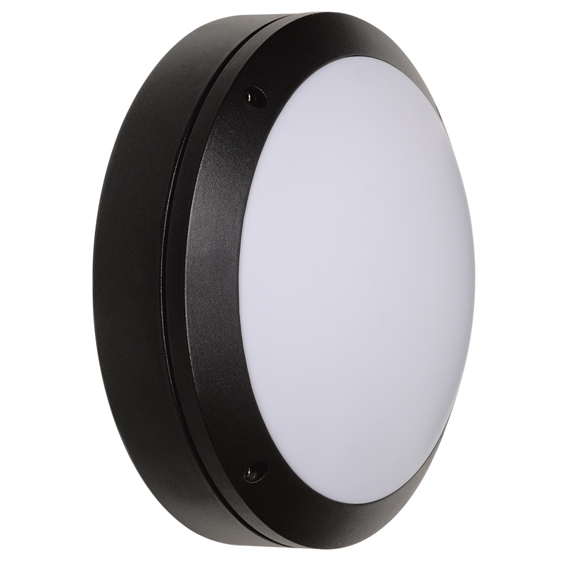 Wand- Deckenleuchte Circular 14W IP65 dunkelgrau
240V 3000K 1500lm D=265 H=102