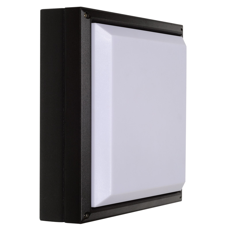 Wand- Deckenleuchte Square 14W LED dunkelgrau
240V 1500lm 3000K L=270x270 H=85 IP65