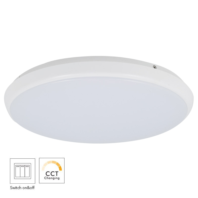 Anbauleuchte LED Circo 18W weiss opal
240V 1515-1620lm CRI90 D=300 H=42mm IP54