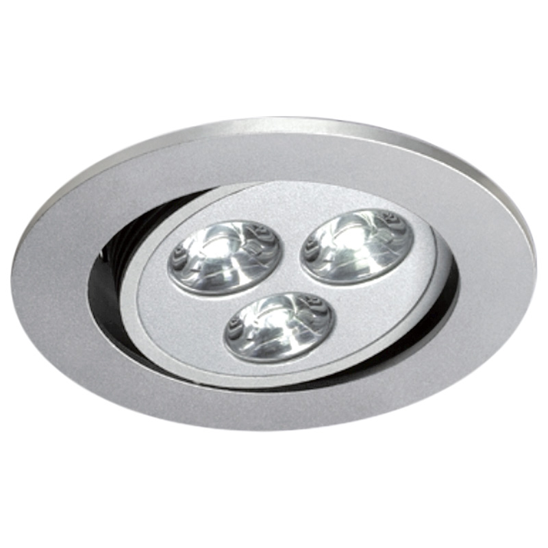 Einbaustrahler richtbar LED 3W alu CNC
24V/350mA DC /ET=40 D=80 As=70