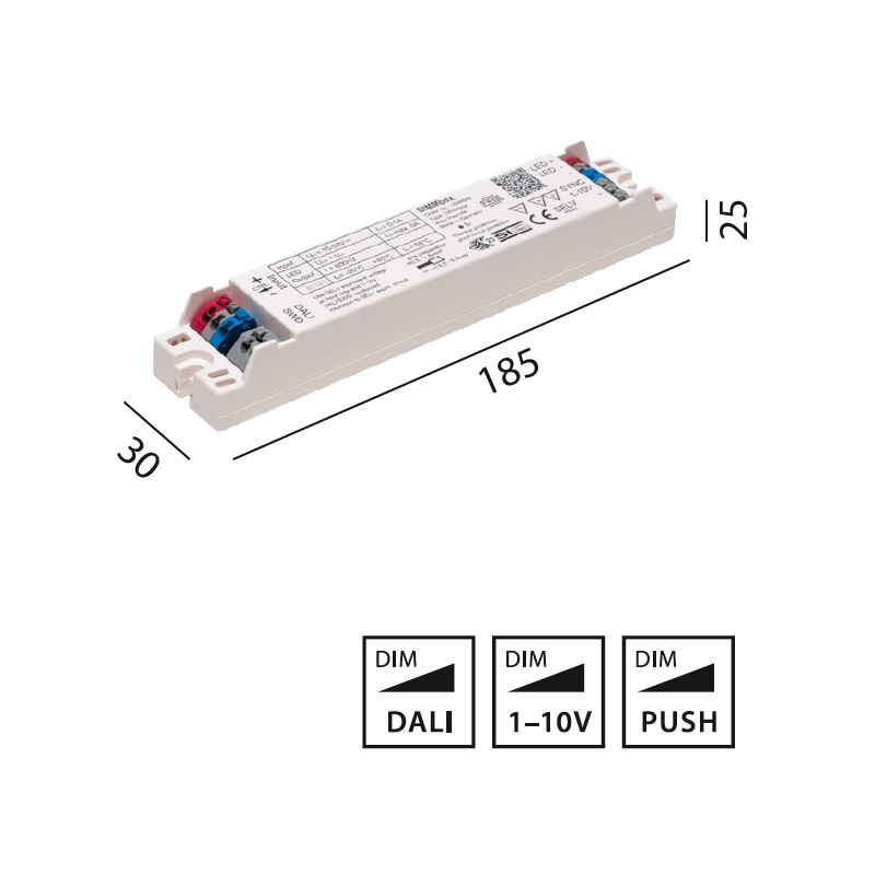 Dimmeinheit 24V-48V 5A weiss
240V/4133-DIMMBOX LT serie/ IP20