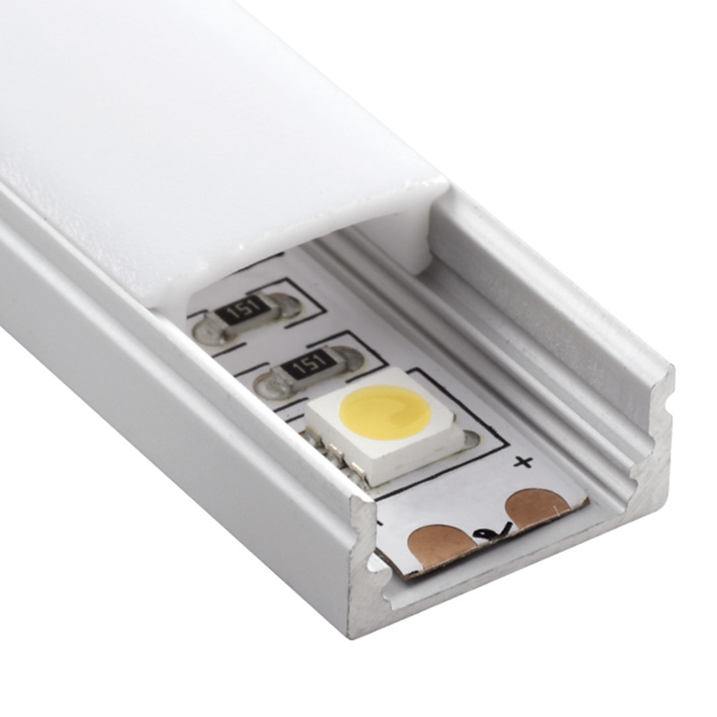 Aufbauprofil EXTRO 7  für LED schwarz matt
H=9mm B=17.2mm L=2000mm