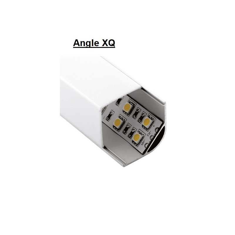 Abdeckung Aufbaueckprofil  Angle XQ kubisch opal matt
B=30mm H=30mm L=1000mm