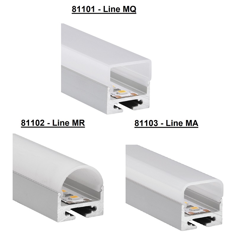 Aluminium Pendel-Anbauprofil Line M 2weiss matt
L=250cm B=19.8x19.8 Innen B=16.4 / IP20