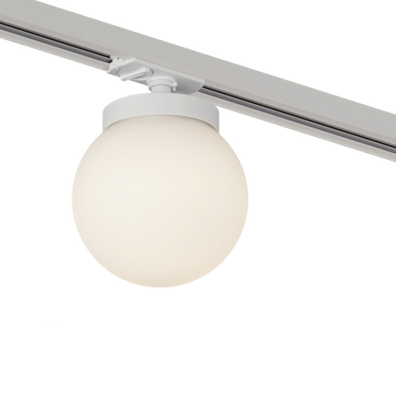 Schienenleuchte 3Ph. Orb 9.7W Opal weiss matt
230V/2700K 1280Lm CR90 D=139 H=182 IP20
