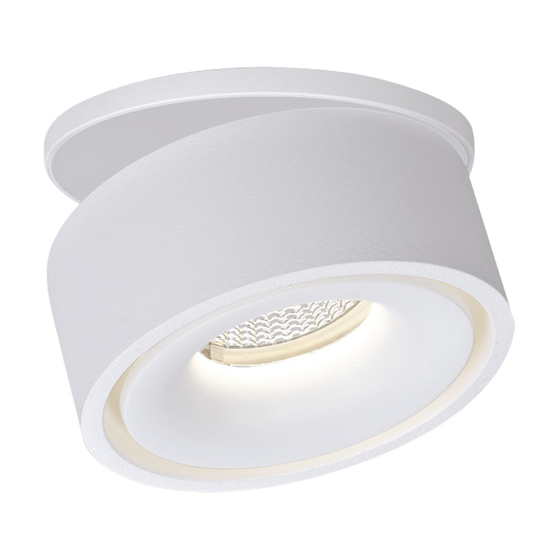 Halb-Einbaustrahler Turn IN 9.3W 2700°K 45° weiss
DC 500mA 870lm D=100 H=103 CRI80 IP20
