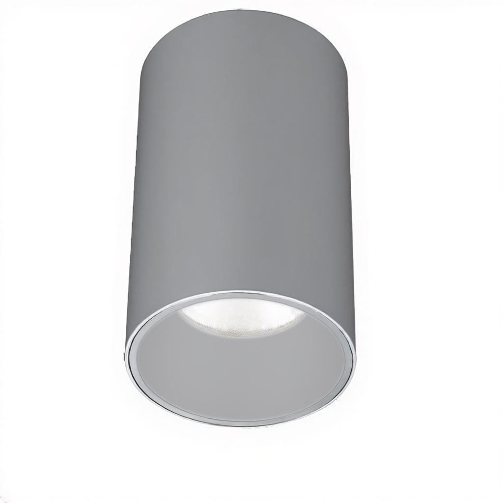 Deckenstrahler Tube Led 9.3W 50° starr silbergrau
240V/956lm CRI90 2700K D=90 H=150 IP20