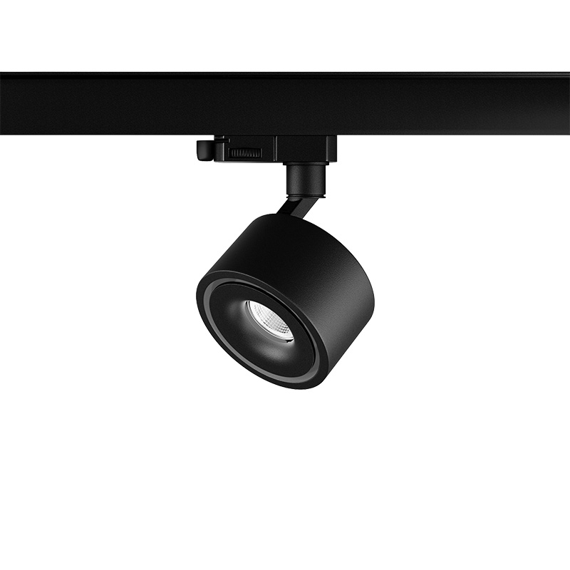 Schienenstrahler Turn mini 8.7W schwarz matt
230V/ 3000K 1157Lm CR90 46° D=84 H=48/ IP20