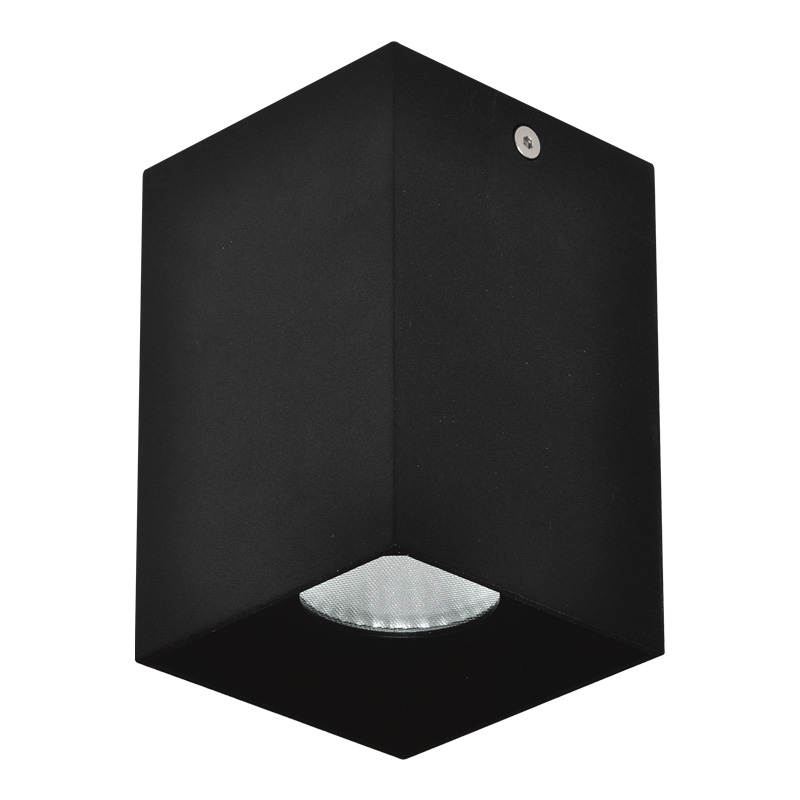 Anbaustrahler Cubbo LED 12W 3000°K schwarz
240V/500mA 960Lm CRI 90 B=80x80 H=105 IP20