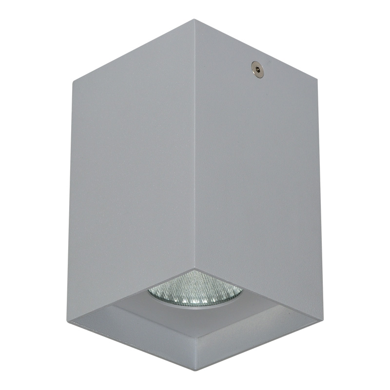 Anbaustrahler Cubbo LED 12W 2700°K silbergrau
240V/500mA 920Lm CRI 90 B=80x80 H=105 IP20