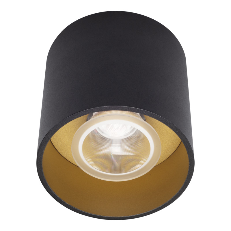 Deckenstrahler Cilindro 12W Linse 36° schwarz-gold
240V/2700K 1139Lm CRI90 D=93 H=93 IP20