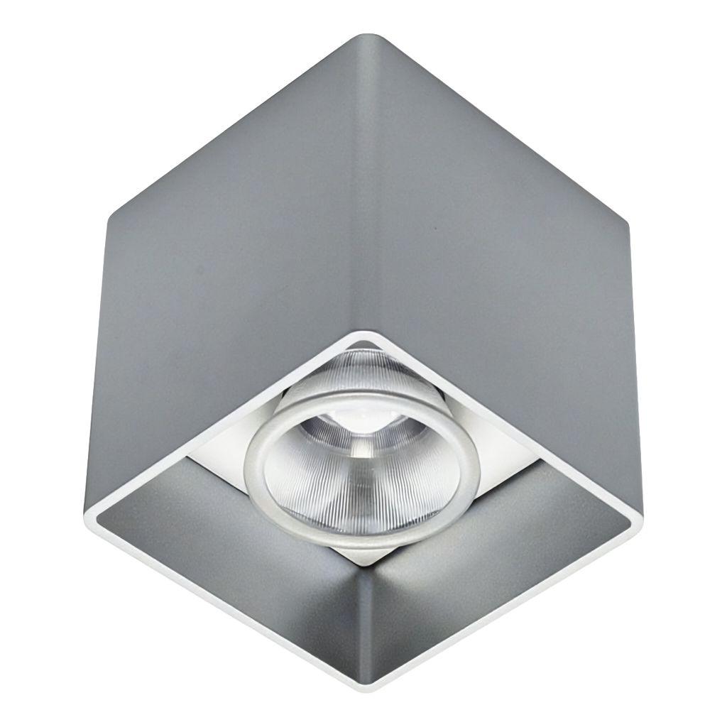 Deckenstrahler Quadrato LED 12W silber
240V 3000K 1266Lm CRI90 L=93 H=93 IP20