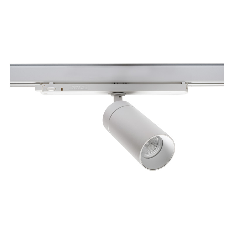 Schienenstrahler Tube 60 pro Led 18W DALI weiss matt
230V/4000K 2516lm CR90 D=60 H=137
