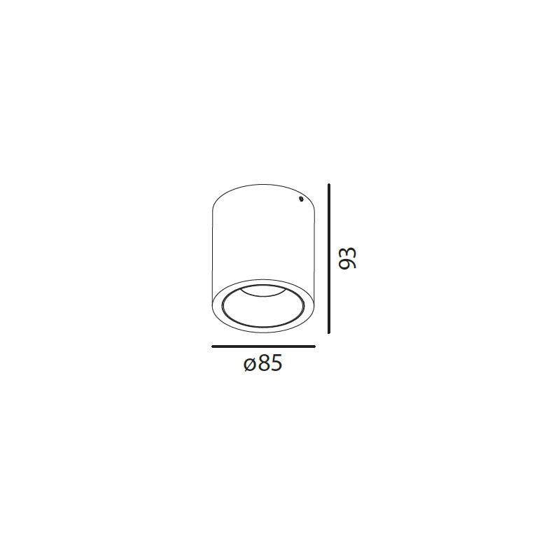 Anbaustrahler Cily LED 8.9W silber
240V 2700K 863Lm CRI90 D=85 H=93 IP20