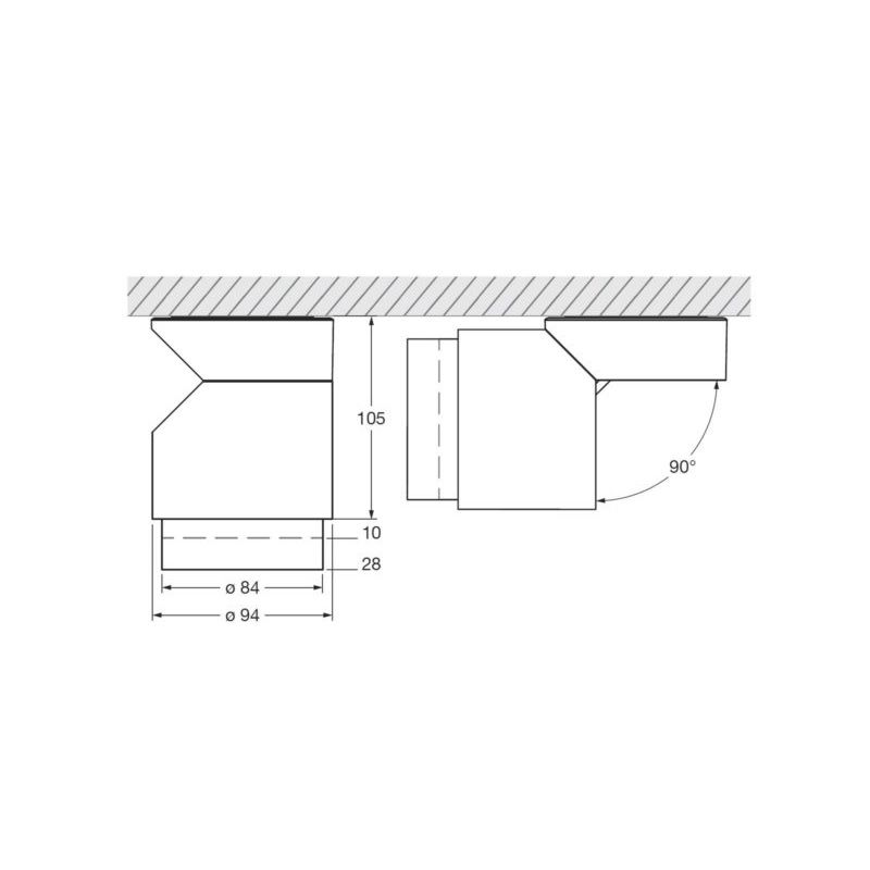 Wand-/Deckenleuchte lui volto zoom PRO schwarz/Phantom
DC 500mA 18W 2700°K 1200lm