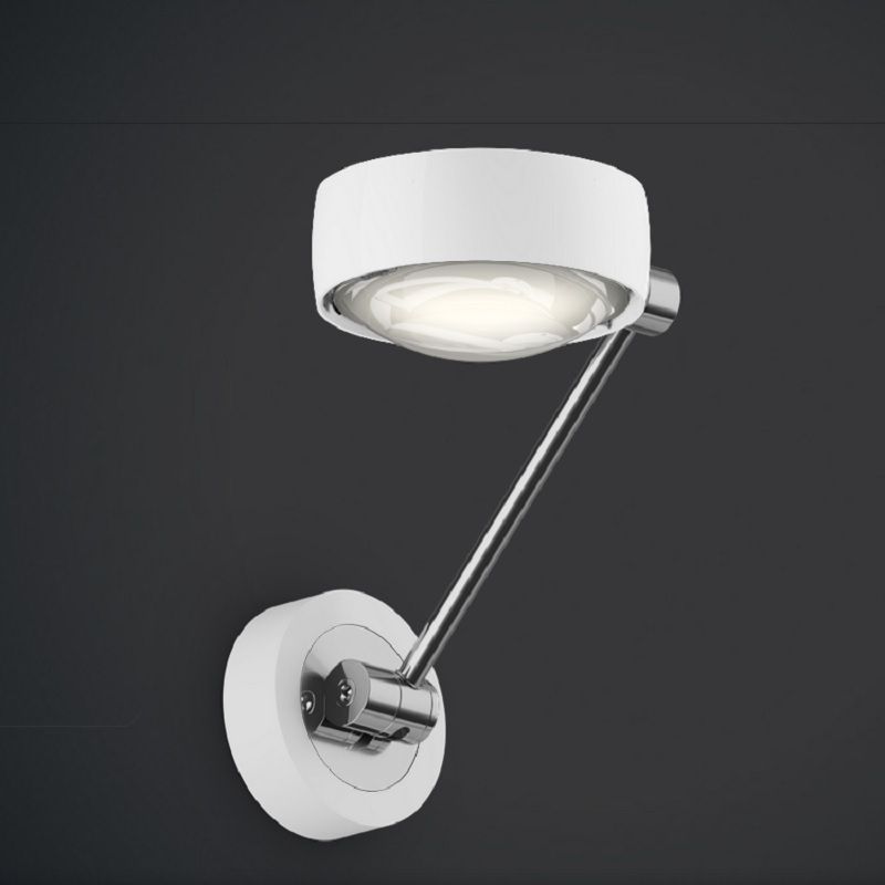 Wandeuchte par. singolo LED chrom/weissgl. 20 flat
230V/max. 1x26W 2700°K schwenkb. 120°